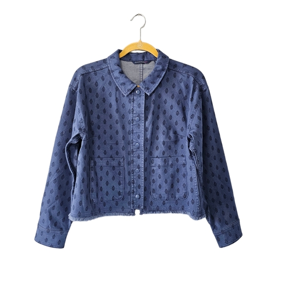 NWOT Issac Mizrahi live Women's Denim Jacket Size M - Picture 1 of 4